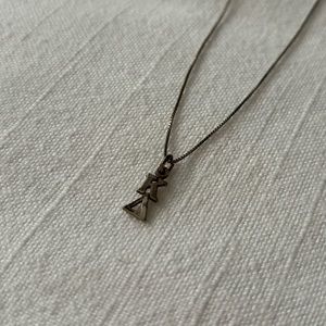 Kappa Delta Sorority Greek Letter Sterling Silver Necklace